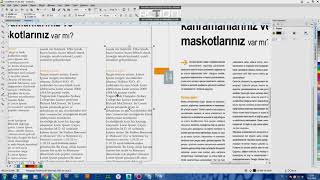 Corel Draw mizanpaj çalışması [upl. by Asyla518]