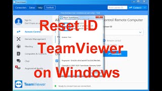 How to reset ID Teamviewer on windows [upl. by Ainer]