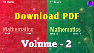 How To Download PDF Of RD Sharma Class 12th  Volume 2  SurajTechnology [upl. by Ecirtnom]