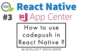 How to use codepush in react native   Gulsher Khan appCenter codepush [upl. by Llenroc]