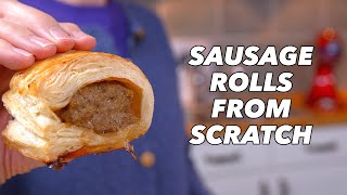 How To Make Sausage Rolls From Scratch [upl. by Aubreir]