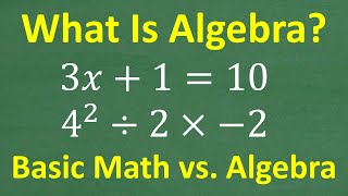 What is Algebra An EASY Introduction to Algebra [upl. by Boulanger]