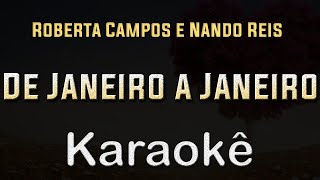 De Janeiro a Janeiro  Roberta Campos e Nando Reis  Karaoke Playback Instrumental [upl. by Kenzi972]