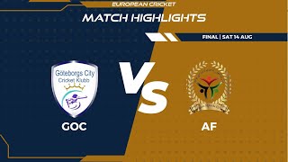 Final  GOC vs AF  Highlights  FanCode ECS Sweden Malmo Day 12  Malmo 2021  ECS21651 [upl. by Naira48]