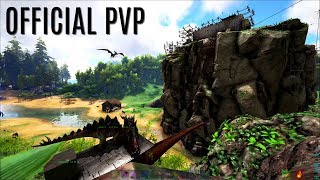 SOAKING THE PILLAR with our Thatch Bridge  Official PVP E54  ARK Survival Gameplay [upl. by Eng]