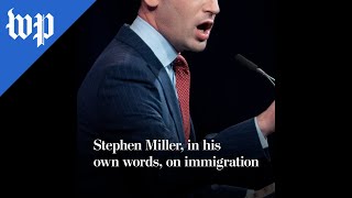 Stephen Miller in his own words on immigration [upl. by Oirram]