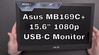 156quot 1080p USBC External Monitor Asus MB169C [upl. by Reivaj]