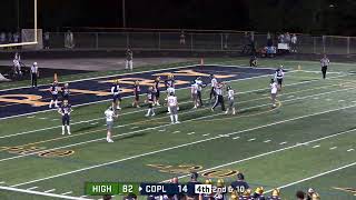 Copley High School Football vs Highland High School [upl. by Nedap146]