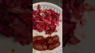 Cheese Kransky Mini Chipolata with Pickle Beetroot Salad for Dinner [upl. by Radborne]