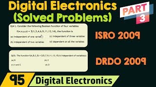 Digital Electronics Previous Year Solution of DRDO amp ISRO Part 3 [upl. by Noirret87]