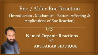 Ene  AlderEne Reaction [upl. by Metsky916]