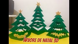 Arte de Natal 4 Árvore de Natal 3D fácil kirigami [upl. by Aneehsal294]