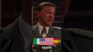 Christoph Waltz speaking fluent French German and Italian in “Inglourious Basterds” [upl. by Yelwah]