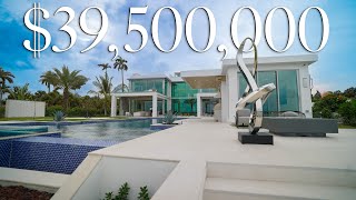 Inside a 39500000 MEGA MANSION in West Palm Beach FLORIDA [upl. by Aenert]