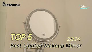 TOP 5 Best Lighted Makeup Mirror 2024 [upl. by Beaver]