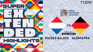 SUPER EXTENDED HIGHLIGHTS  Países Bajos vs Alemania  UEFA Nations League 2024  TUDN [upl. by Yonit370]