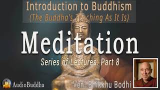 Bhikkhu Bodhi Introduction to Buddhism 8Meditation  Lectures [upl. by Filip]