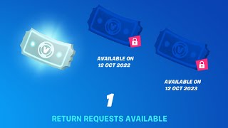 How to Get FREE Return Request in Fortnite Refund Ticket [upl. by Kaehpos]