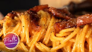 Spaghetti alla Carbonara  La LEGGENDARIA ricetta originale  delle migliori TRATTORIE DI ROMA [upl. by Ingmar]