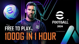 eFootball 2024  FREE GAME  All Achievements in 1 Hour Guide  Easy 1000G [upl. by Herrod]