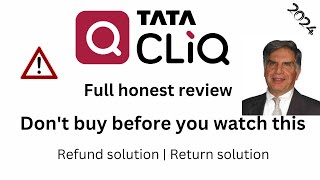 TATA CLIQ review  TATA CLIQ scam  TATA CLIQ refund  TATA CLIQ return  TATA CLIQ online shopping [upl. by Eddina710]