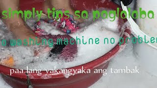 SIMPLY TIPS SA PAGLALABA NO WASHING MACHINE NO PROBLEM tips FOOTWASH tutorial viralvideos viral [upl. by Ravi]