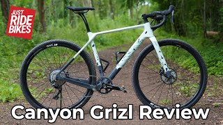 Canyon Grizl CF SL Review Adventure and bikepacking ready gravel bike [upl. by Bibi]