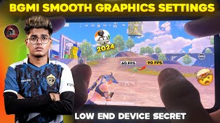 BGMI SMOOTH GRAPHICS SETTINGS ⁉️  HOW TO FIX LAG IN BGMI  BGMI LAG FIX TIPS AND TRICKS 2024 🔥 [upl. by Celle678]