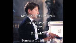 LIBOR NOVACEK  piano D Scarlatti Sonata in E flat Major L 142 [upl. by Aloysius]