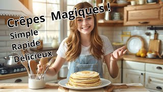 Crêpes Saines et Délicieuses en 5 Minutes  Sans Œufs Sans Sucre [upl. by Anaitat]