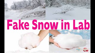 Experimental of Making Fake Snow with Sodium Polyacrylate [upl. by Sivraj474]