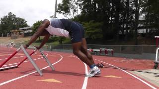 Hurdle Training  Band exercises for trail and lead Legs [upl. by Welby988]