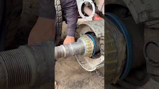 Truck Wheel Bearing Grease Expert Advice shorts mechanic automobile workshop [upl. by Luke]