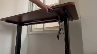 Flash Furniture Tanner Electric Height Adjustable Standing Desk Review [upl. by Yednarb]