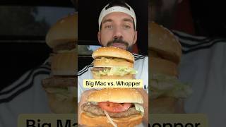 BIG MAC VS WHOPPER McDonald’s Vs Burger King [upl. by Ellenet]