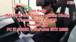 quotOh pu cest incroyablequot  Test de Dirt Rally avec Oculus Rift et siège à vérins [upl. by Aronek902]