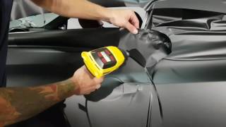 How to vinyl wrap a door using regular vinyl film By ckwraps [upl. by Eunice546]