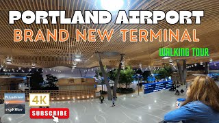 Portland International Airport Brand New Terminal ✈️  Walking Tour  Portland Oregon USA [upl. by Doria]