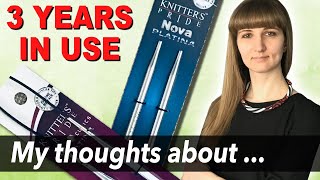 REVIEW KNITTERS PRIDE Nova Platina Regular amp Cubics Interchangeable [upl. by Wolfie]