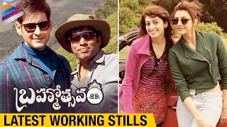 Mahesh Babus Brahmotsavam Telugu Movie  Latest Working Stills  Samantha  Kajal  Pranitha [upl. by Reste]