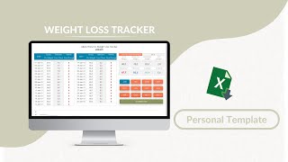 Weight Loss Tracker Excel Template [upl. by Nahtnhoj]