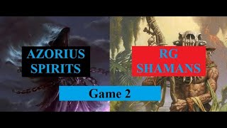 Modern Azorius Spirits vs RG Shamans Game 2 20072024 [upl. by Akcirred]