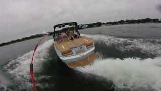 Beginner Wakesurf POV footage Camera angle sucks [upl. by Pelagia79]