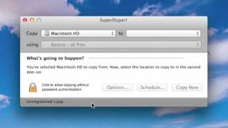 Backing Up amp Cloning your MAC Hard Drive using SuperDuper [upl. by Brynna]