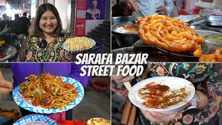 Indore Street Food Part 1 SARAFA BAZAR  Chaat Chinese Jaleba Dahi Bada amp More [upl. by Artemla]