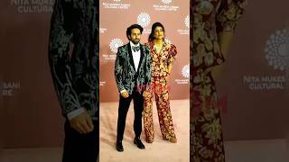 Ayushmann Khurrana poses with wife Tahira Kashyap at Ambani event shorts ayushmannkhurrana [upl. by Utas]