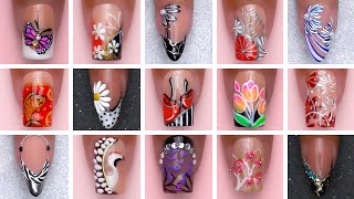 Nail Art Transformation from Simple to Fabulous  Nail Art Design 2024 [upl. by Asilanna305]