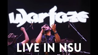 WarfazeTomake live at NSU RAW clip from GO pro hero9 [upl. by Sualakcin]