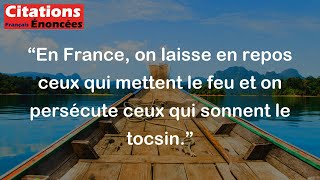 Nicolas Chamfort  En France on laisse en repos ceux qui mettent le feu et on persécute ceux qui so [upl. by Aynos]