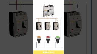 Complete Connection Tutorial WEAG EA7 MCCB and Indicator Light [upl. by Dallis455]